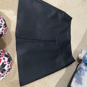 Faux leather skirt